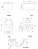 GSG Ceramic Design Like LKWCSO000+LKCOPRSLTICR000+ACS40 Комплект: Подвесной унитаз с крышкой и креплением , белый глянцевый