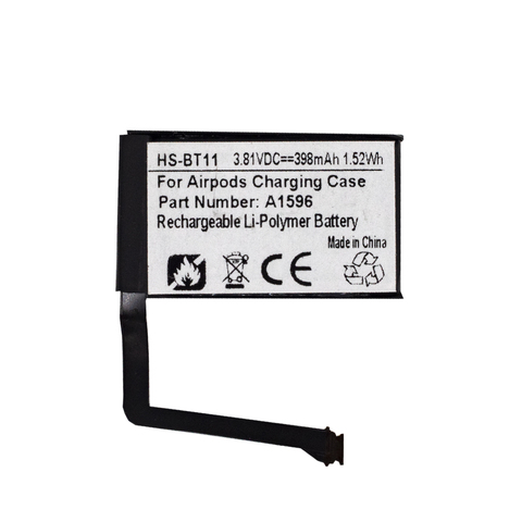 Аккумулятор для кейса наушников AirPods 1, AirPods 2
