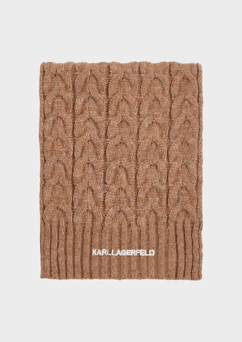 Шарф KARL LAGERFELD K/Essential Cable Knit Scarf