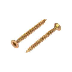 Саморез универсальный жёлтый оцинкованный 3,5×41, 1 шт.