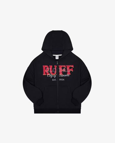Худи Ruff Global Zip черное