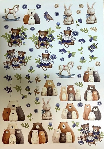 Пленочный трансфер №0630  для светлых поверхностей А4