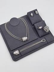 Колье с подвеской голова ПАНТЕРЫ в обсыпке коллекция PANTHERE качеcтво VGOLD