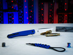 🏆Складной нож Hussar PGK (Cryo) StoneWash Blue