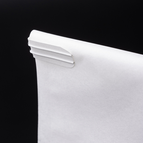 Пакет с прямоугольным дном 11,5*21*9 см с окном и зажимом, белый