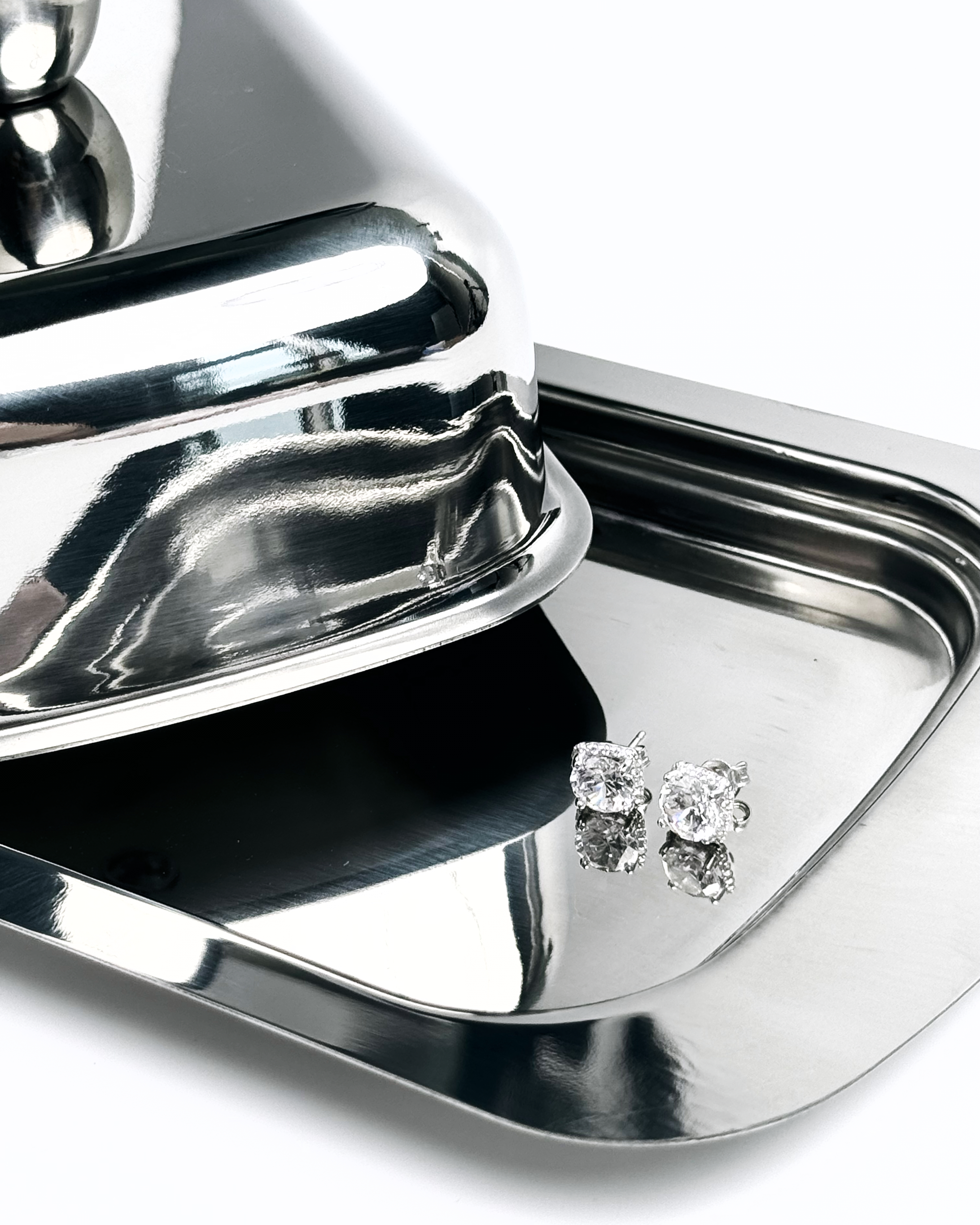 Серьги-гвоздики Винтаж прямоугольные