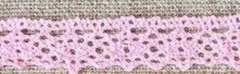 Кружево хлопковое/Тесьма вязаная 14.01.063, ш. 2 см, розовый