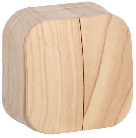 GLORY Выключ. 2-кл. о/у 10А ВС20-2-0-ХС сосна IEK