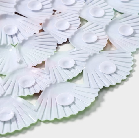 Коврик противоскользящий в ванну на присосках Доляна «Звери Африки», 36×67 см