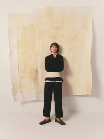 Брюки укороченные из хлопка