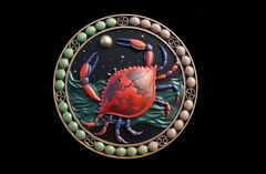 Силиконовый молд Знак зодиака Рак 3 см