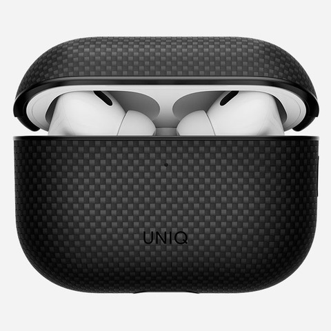 Чехол Uniq Keva Case для AirPods Pro 3, Черный | Carbon Black