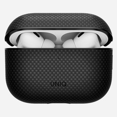 Чехол Uniq Keva Case для AirPods Pro 3, Черный | Carbon Black