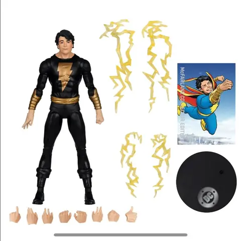 Фигурка Шазам! Фредди Фримен черный McFarlane Platinum Collectors Edition