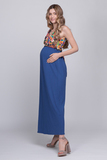 Платье для беременных 00490 ярко-синий