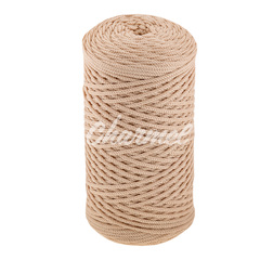 Cream polyester cord 2 mm