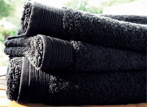 Полотенце 40х60 Blanc des Vosges Uni Anthracite черное