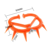 Кольцо носовое с шипами для телят, против самовыдивания, 9х8 см