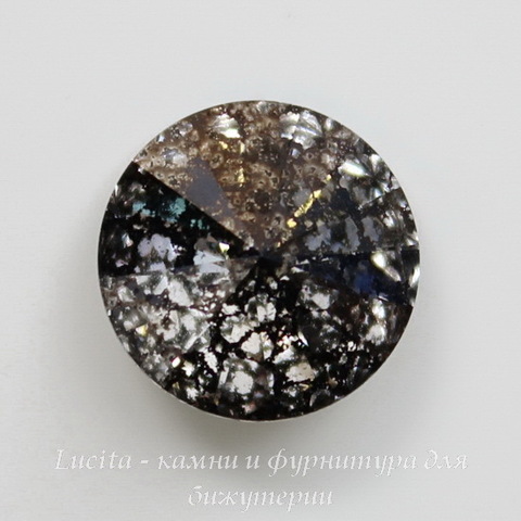 1122 Rivoli Ювелирные стразы Сваровски Crystal Black Patina (SS39) 8,16-8,41 мм