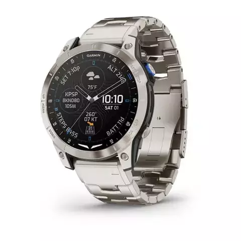 Garmin D2 Mach 1 -  Aviator Smartwatch with Vented Titanium Bracelet