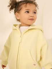 Толстовка с капюшоном на молнии для девочки Next AD3-961, Светло-желтый