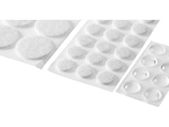 STAYER белые, самоклеящиеся, 98 шт, набор мебельных накладок (40917-H98)