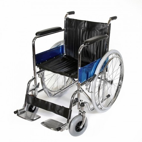 Кресло-коляска со съемными подножками (усиленные передние шины) AMWC18RA-SF/E