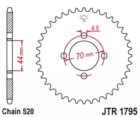 Звезда ведомая JTR1795 24