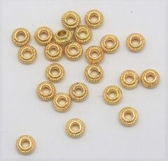 Бусина разделительная металл, d 4 мм