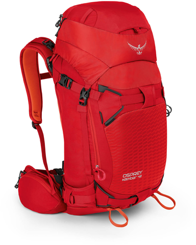 Картинка рюкзак горнолыжный Osprey Kamber 42 Ripcord Red - 1