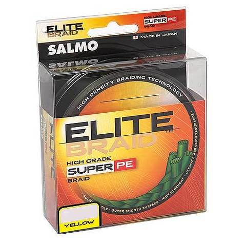Плетеный шнур SALMO Elite braid 125m – 0,28, желтый цвет