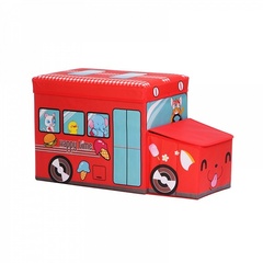 Коробка для хранения игрушек и вещей Blonder Home Happy Time Red BUS/30
