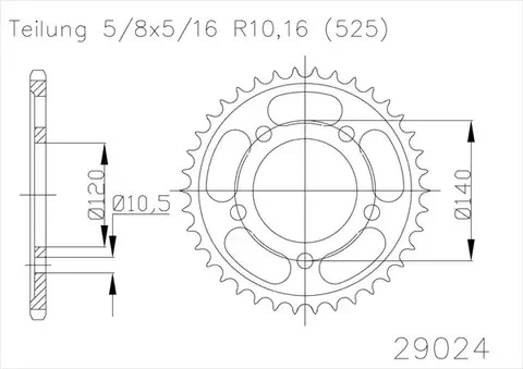 Звезда ведомая 50-29024 43