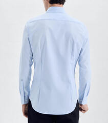 Сорочка Seidensticker Shaped Fit 01.253480-14 голубая с цветной отделкой