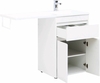 Aquanet 239210 Тумба c раковиной Токио 120 R напольная 1 ящик 2 фасада цвет белый глянец (239210)