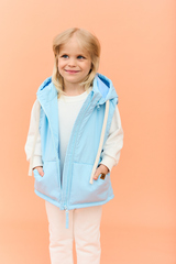 Демисезонный жилет (небесно-голубой)