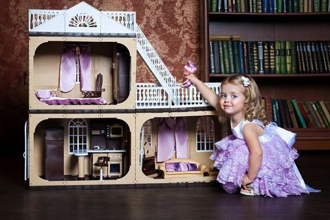 Коттедж для кукол Barbie (Барби) "Коллекция", С-1292 с мебелью