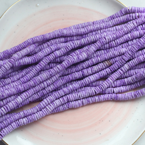 Ракушечник, бусины хейши цвет Фиолетовый, 5 мм, 1/2 нити К042