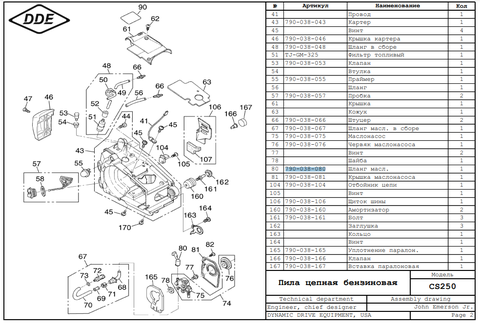 Шланг маслоподачи DDE CS250/CS2512