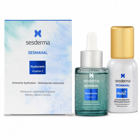 Sesderma SESMAHAL: Набор увлажняющий: сыворотка + спрей-мист (Hialuronic - Vitamin C)