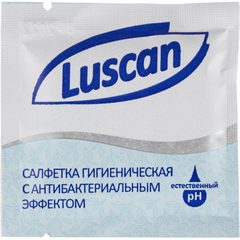 Салфетки влажные Luscan антибактериальные в саше 15х13,5см 1000шт/уп