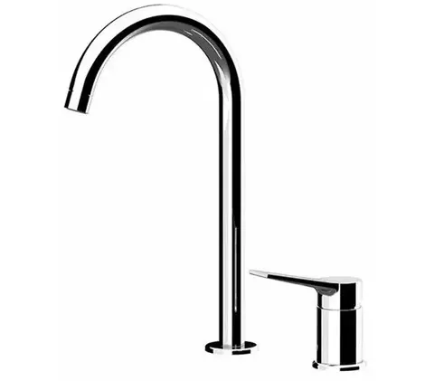 Remer SL57L Смеситель для раковины на 2 отверстия, с высоким изливом