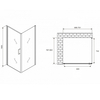 Abber Sonnenstrand AG04070M-S80M Душевой уголок, 70x80x195