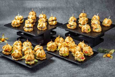 Сет мини бургер-профитролей, 40 шт.