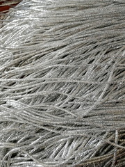 Канитель фигурная Трунцал 4-гранный 1,5мм серебро (№32)