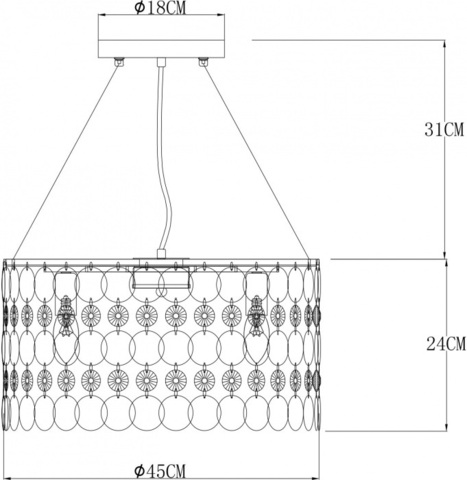 Подвесная люстра Arte Lamp PIPIRIMA A4041SP-5CC