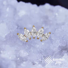 5K Marquise v.2 Crystal PVD Yellow