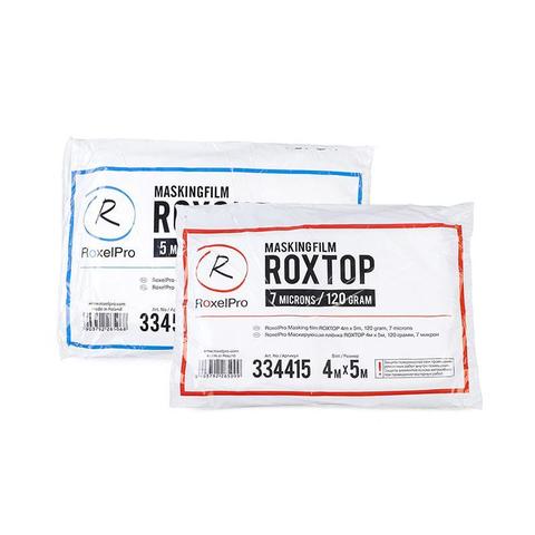 RoxelPro Прозрачная маскирующая плёнка ROXTOP со стат.эффектом, 4м х 7м, 7 мкм