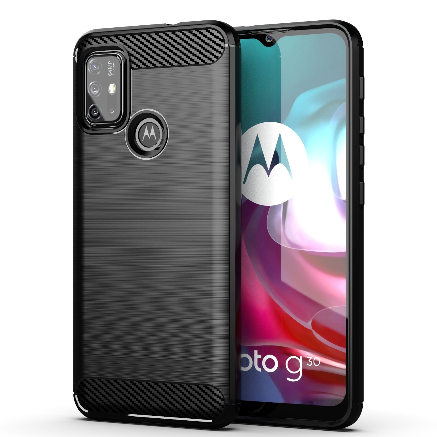 ✓ Чехол черного цвета в стиле карбон для телефона Motorola Moto G30 с 2021  года, серии Carbon от Caseport - купить по отличной цене 🤑 в интернет  магазине caseport в Москве и СПб