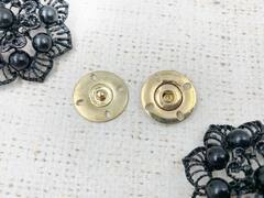 Кнопка пришивная металл, d 2,1 см, золото